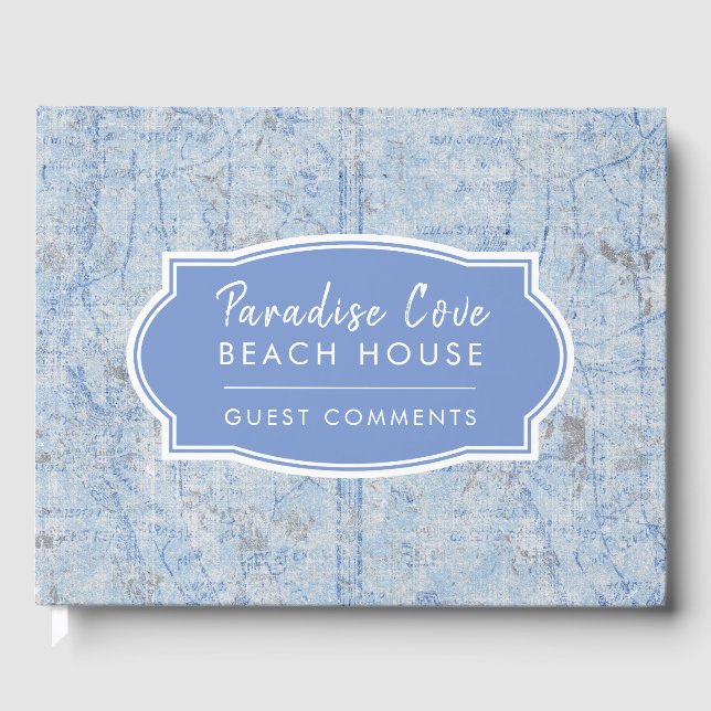 Libro De Visitas Map Beach House Vacation Rental Comentarios (Anverso)