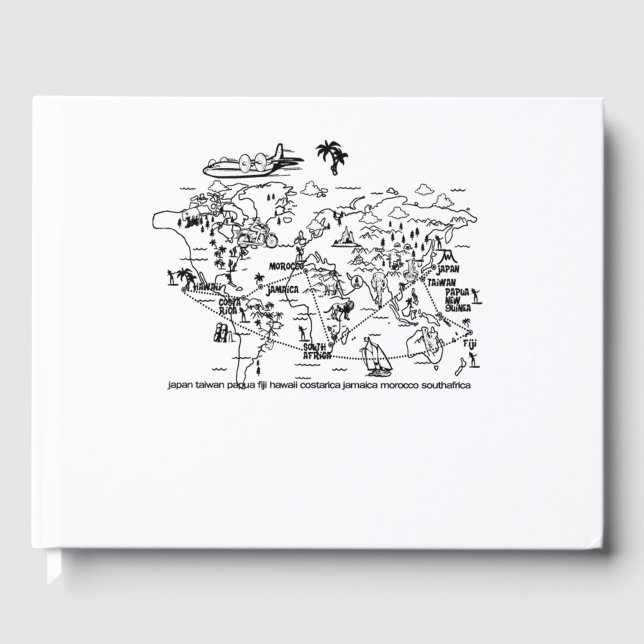 Libro De Visitas map world adventure world (Anverso)