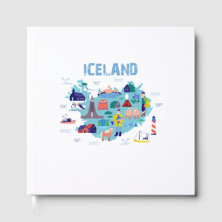 Libro De Visitas mapa de Islandia