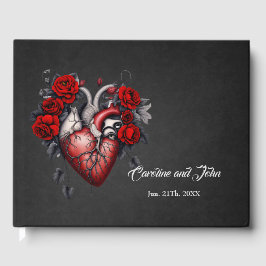 Libro De Visitas Maravilloso corazón gótico victoriano