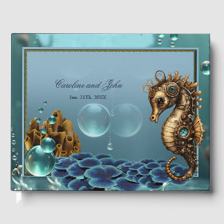 Libro De Visitas Maravilloso pequeño caballito de mar de vapor.