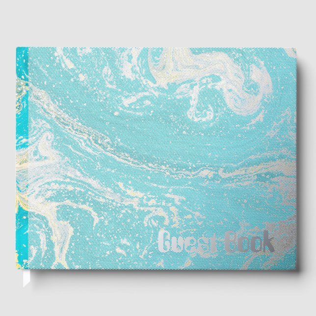 Libro De Visitas Marble Foil Guest Book (Anverso)