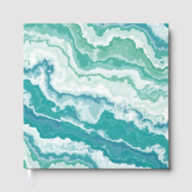 Libro De Visitas marbled sea foam : (Anverso)