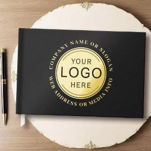 Libro De Visitas Marca moderna del logotipo de la empresa comercial