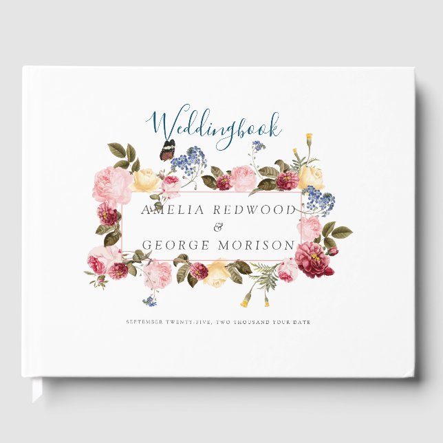 Libro De Visitas Marco floral (Anverso)