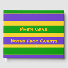 Libro De Visitas Mardi Gras Stripes