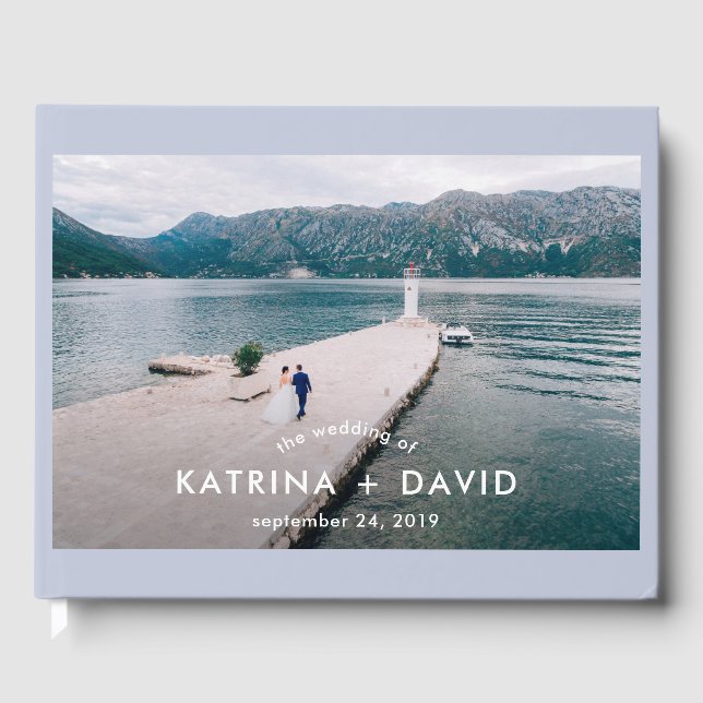 Libro De Visitas Mares tranquilos | Boda fotográfico (Anverso)