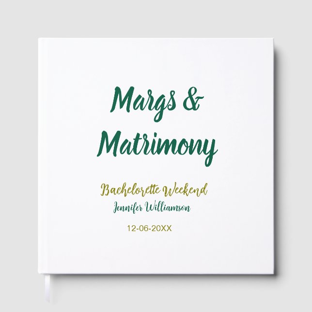 Libro De Visitas Margs y matrimonio agregar nombre fecha despedida  (Anverso)