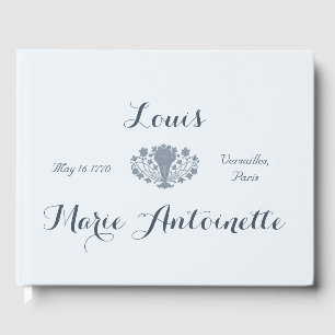 Libro De Visitas Marie Antoinette Boda Rococo Dusty Blue