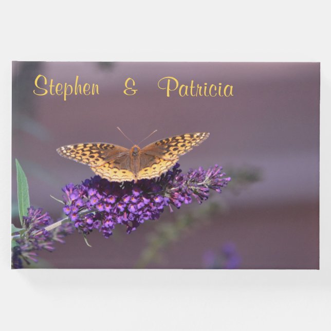 Libro De Visitas Mariposa En Mariposa Bush (Anverso)
