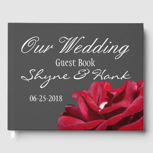 Libro De Visitas Marsala Boda Guestbook (Anverso)