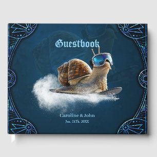 Libro De Visitas Más fría que el resto, el caracol con snowboard.