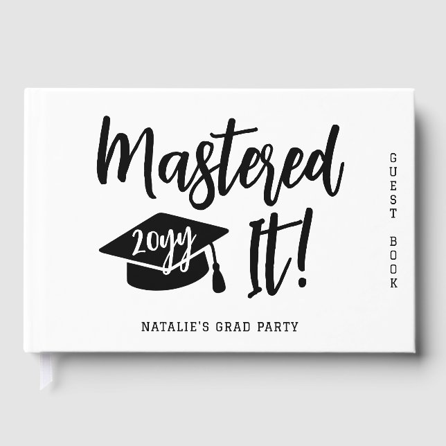 Libro De Visitas Máster personalizado de graduación (Anverso)