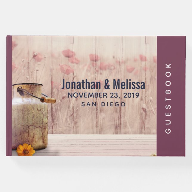 Libro De Visitas Matrimonio rural de leche rústica (Anverso)