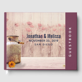 Libro De Visitas Matrimonio rural de leche rústica