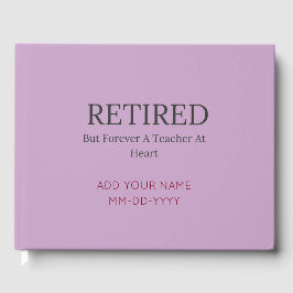 Libro De Visitas Memoria Minimalista de jubilación personalizada de