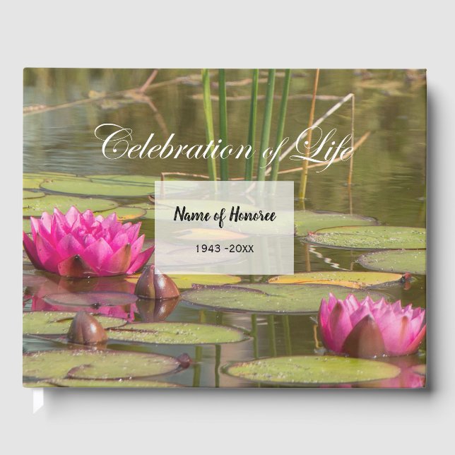 Libro De Visitas Memorial conmemorativo de los lilies de agua (Anverso)