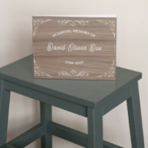 Memorial de texto de foto personalizado simple de 