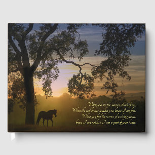 Libro De Visitas Memorial funerario Caballo espiritual y Gues de ro