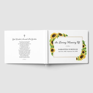Libro de Visitas Memorial Girasol en Recuerdo Amor