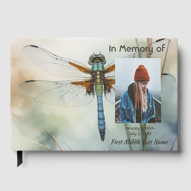 Libro de visitas Memorial Libélula Naturaleza (Anverso)