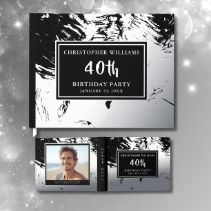 Libro De Visitas Mensaje fotográfico de la fiesta de cumpleaños del