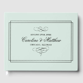 Libro De Visitas Mentalidad | Black Elegant Wedding Guest Books