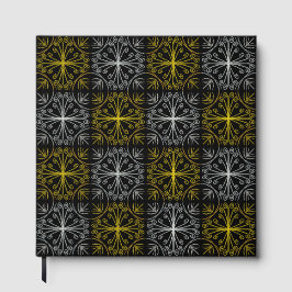 Libro De Visitas Metallic flower tile abstract