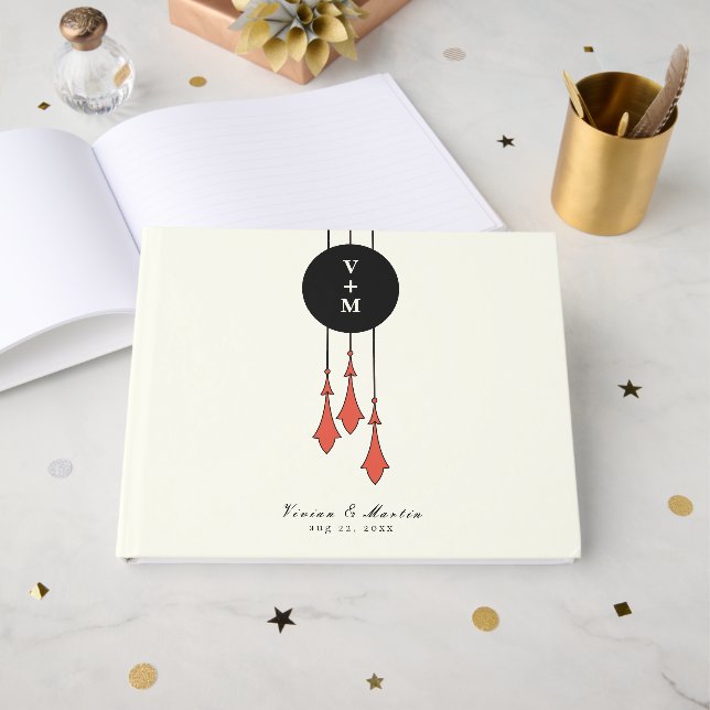 Libro De Visitas Midnight Autumn Wedding (Anverso Abierto)