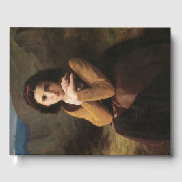 Libro De Visitas Mignon (Chica joven dulce francés) (de Bouguereau)