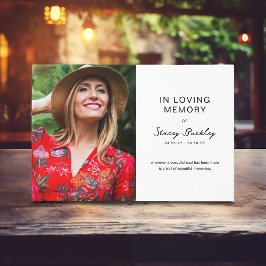 Libro De Visitas Minimal In Loving Memroy Photo Remembrance