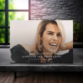 Libro De Visitas Minimal Memorial Photo & Message Sympathy 