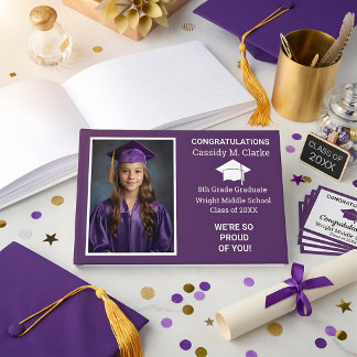 Libro De Visitas Minimalist Photo 8th Grade Graduation Yard Sign