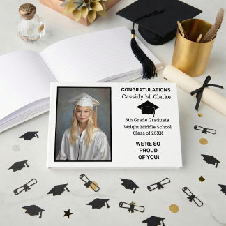 Libro De Visitas Minimalist Photo 8th Grade Graduation Yard Sign