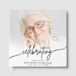 Libro De Visitas Minimalist Photo Funeral Sympathy Memorial