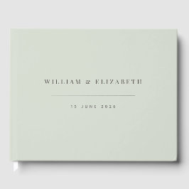 Libro De Visitas Minimalist Wedding  | Pale Sage