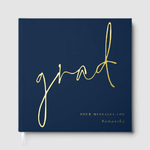 Libro De Visitas Minimalista estilo moderno de graduación de la mar