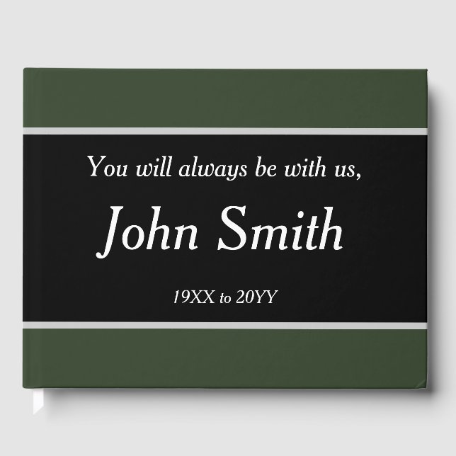 Libro de visitas mínimo y básico para funerales/mo (Anverso)