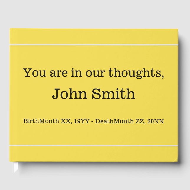 Libro de visitas mínimo y doloroso sobre el funera (Anverso)