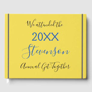 Libro de visitas mínimo y sencillo para la familia