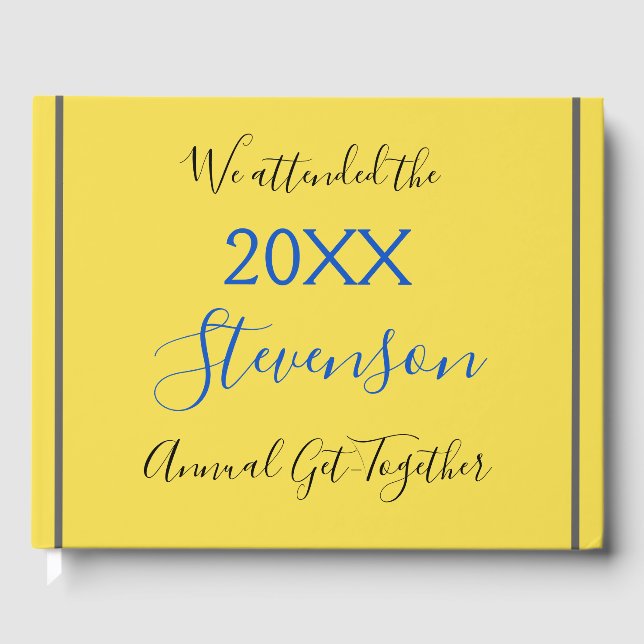 Libro de visitas mínimo y sencillo para la familia (Anverso)