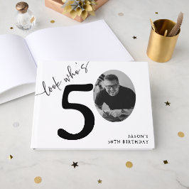 Libro De Visitas ¡Mira quién cumple 50! Foto moderna para 50 cumple