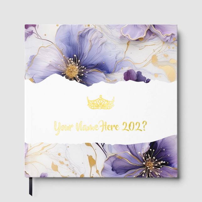 Libro De Visitas Miss. America Like Crown Foil Scrapbook  (Anverso)