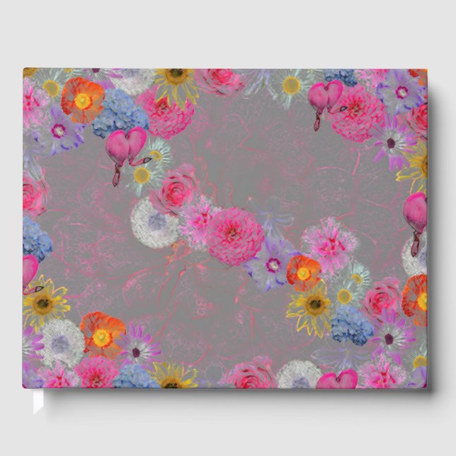 Libro De Visitas Mixed flowers in modern art (Anverso)