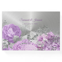 Moda Boda de Personalizable floral Lilac Silver