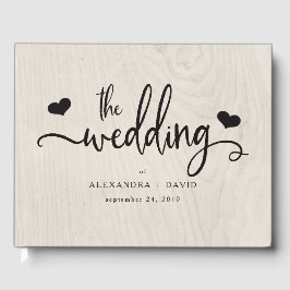 Libro De Visitas Moda de granjas | Boda Rústico Moderno