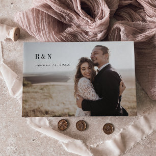 Libro De Visitas Moda moderna Boda de fotografía en monograma blanc