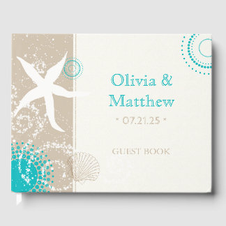 Libro De Visitas Moda Moderno Starfish Beach Wedding