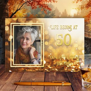 Libro De Visitas Moda Oro Confetti Foto Relieve metalizado Real Cum