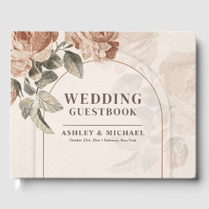 Libro De Visitas Moda tonos neutros de tierra rosas oxidados caen a